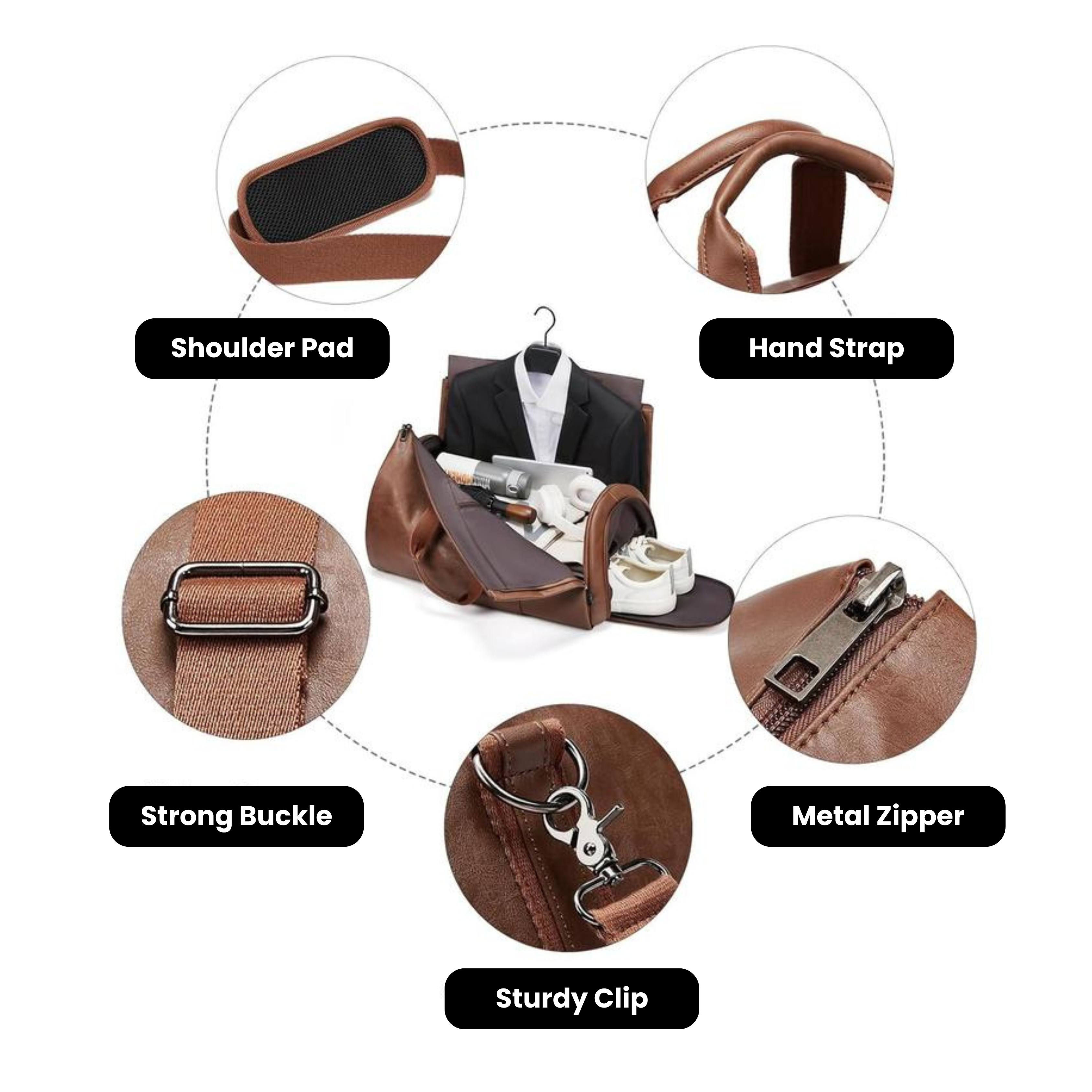 Leather Duffel Bag